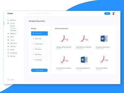 Company Documents company documents hr hris ui ux