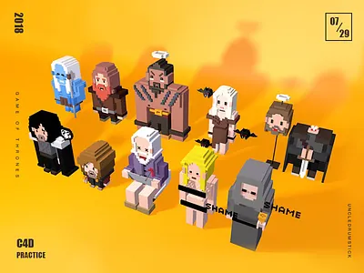 Gameofthrones 3d c4d game of thrones