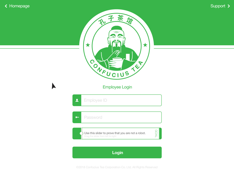 011 Flash Message | 100 Days of UI Design dailyui employee error flash form green login message success tea