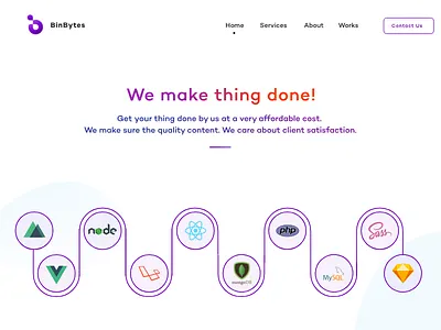 BinBytes Services Home bg binbytes contact design hero web