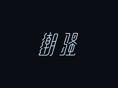 Chinese typeface chinese font logo type