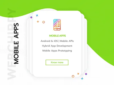 Mobile Apps Card Design cards design studio flat mobile mobile apps webchirpy