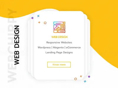 Web Design Card Design cards design flat web design webchirpy website website design