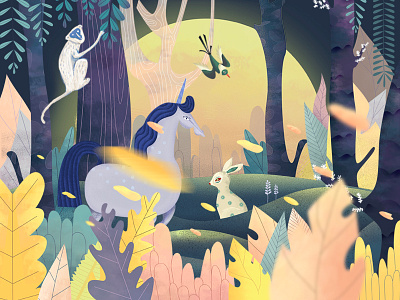 Mid-Autumn Festival character color. dynamic illustration