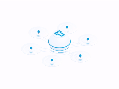 Drone 2d 3s delivery design drone flying helicopter illustration illustrator isometric motion