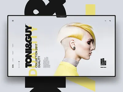 Toni & Guy design landingpage ui uidesign ux uxdesign website