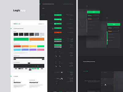 SG - take 01 app buttons colors dark ui guide manual music waves signal styleguide styles ui ux