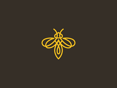 Bee bee honey humble icon logo mark symbol