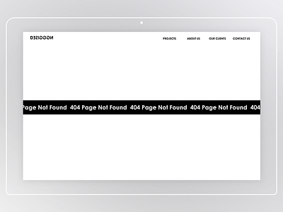 Daily UI #008 -- 404 Page 404page dailyui
