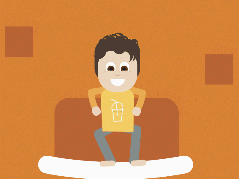 Jump! Jump! animation flat jumping
