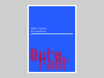 Make it simple - OctoFact adobehiddentreasures bauhaus contest design