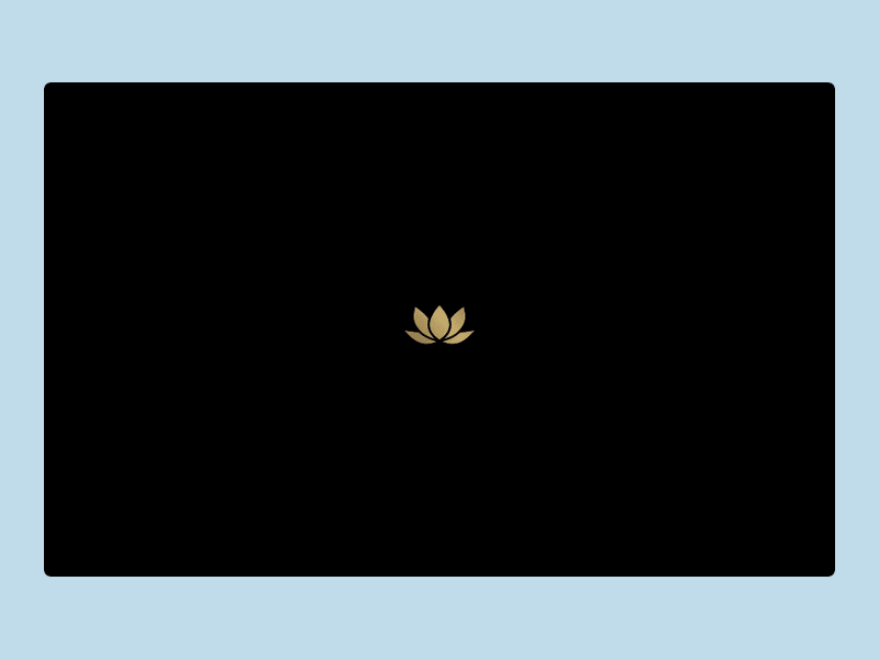 Landing page for Maui Yoga after animation landing main page site ui web yoga