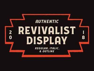 Revivalist Launched 1800s 1900s branding logo retro type type design typography vintage