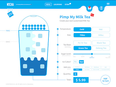 012 E-Commerce Shop (Single Item) | 100 Days of UI Design custom e commerce local milk shop shopping tea uidesign webdesign