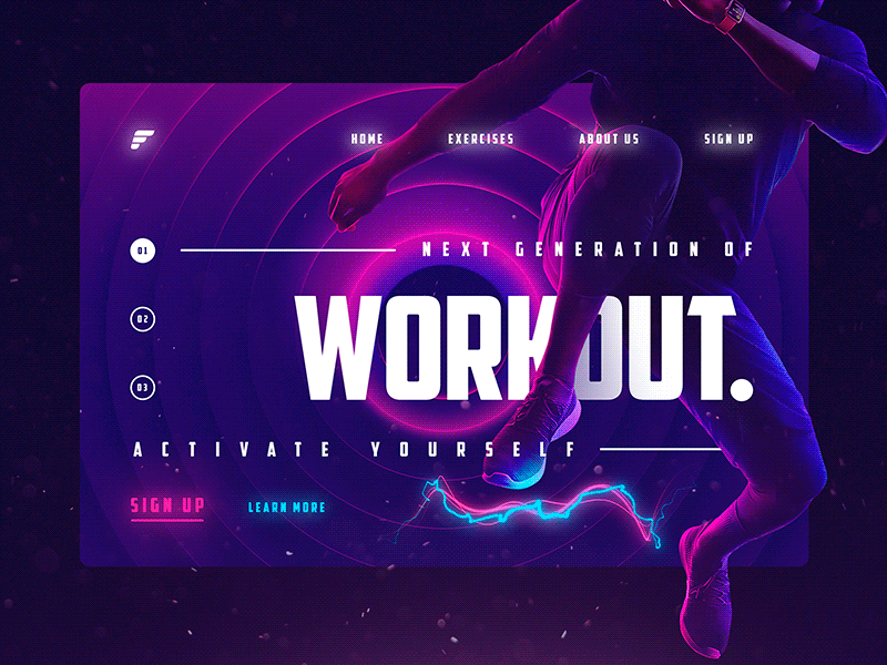 Landing Page Fitness download fitness free landing landing page mockup psd uidesign website workout