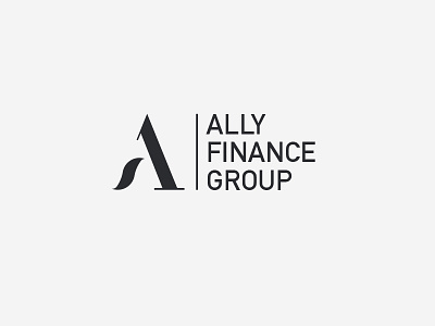 Ally Finance Group blue branding identity logo logo design minimalistic modern photography sophisticated