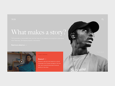 TGD grid interview minimal prototype responsive serif the great discontent typography ui ux