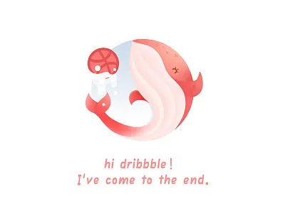 Pink Whale debuts dribble hello pink whale
