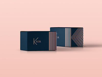 Kaia Packaging logo logo design makeup packaging packaging design patterns