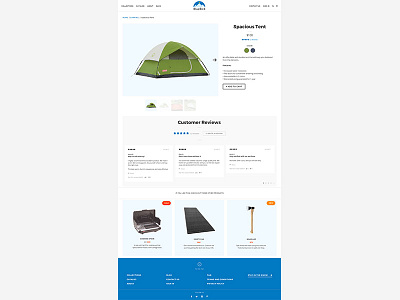 Bluebird Shopify Theme Product Full design mockup shopify ui ui design web design