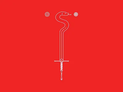 Snake Sword design illustration snake sword tattoo