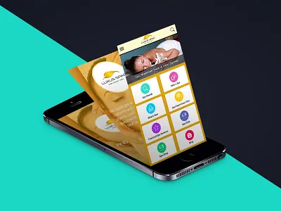 Spa App Mock Up app beauty design illustrator mobile parlour psd spa ui ux
