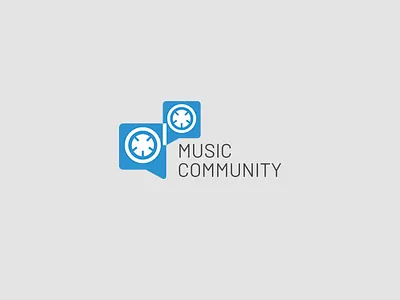 Music Community Logo community logo logo design music