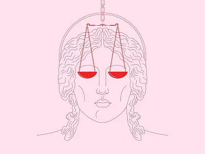 Lady Justice illustration justice lady law tattoo woman