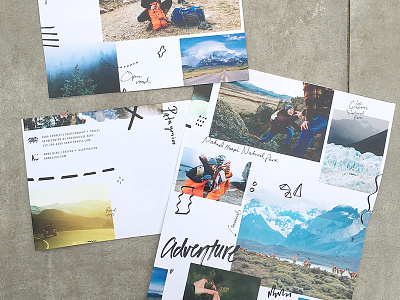 Patagonia illustration lettering photographer print promo travel