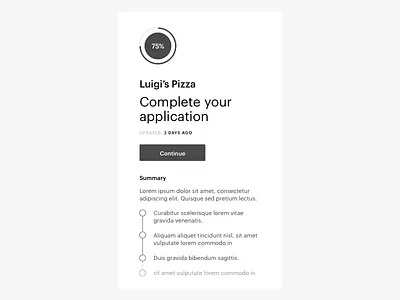 Panel dashboard layout panel tracker type ui wireframe