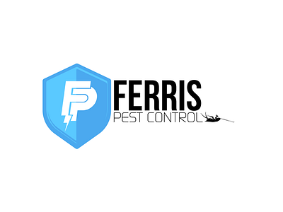 Ferris Pest Control Logo branding design illustration illustrator logo vector