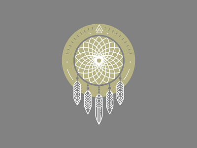 Boho Theme Icon #3 boho dreamcatcher icon vector