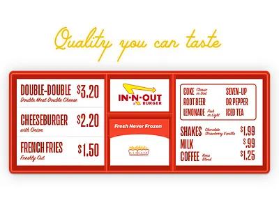 IN-N-OUT: The best menu design of all time in n out