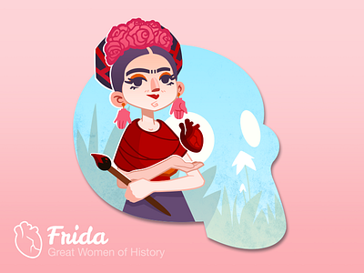 Frida flowers frida heart kahlo mexican painter woman women