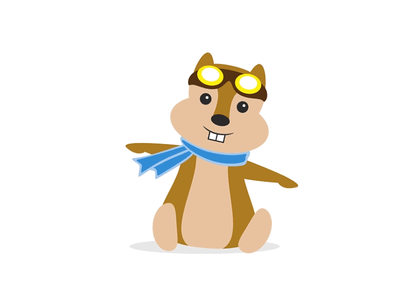 Hipmunk Chippy Loader chipmunk hipmunk illustration loader loading motion travel