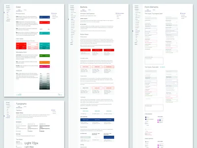 Design System Layout brand buttons colors components design system documentation fonts library pattern principles ui ux