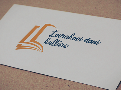 Logo Design "Lovrakovi dani kulture" book brand branding clean fresh illustrator logo logo design logotype modern orange school