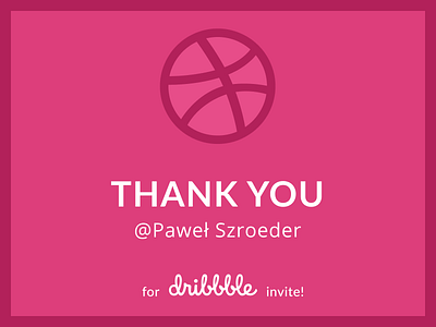 Thank you for the Invite dribbble invitation thanks