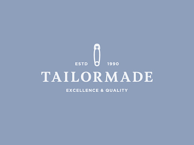 Tailormade badge debuts design logo logotype script typography