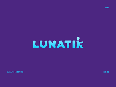 Lunatik Logotype No. 02 design designer gradient graphic logo logotype lunatic typography ui ux