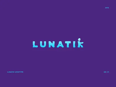 Lunatik Logotype No. 01 design designer gradient graphic logo logotype lunatic typography ui ux