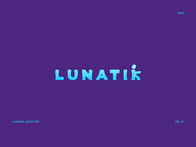 Lunatik Logotype No. 01 design designer gradient graphic logo logotype lunatic typography ui ux