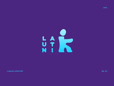Lunatik Logotype No. 03 design designer gradient graphic logo logotype lunatic typography ui ux