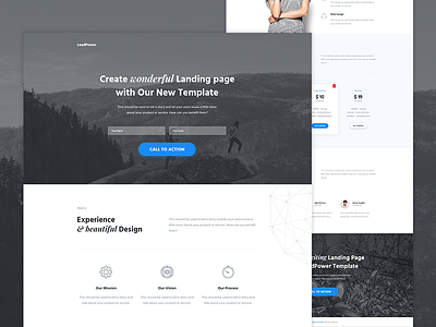 LeadPower - Unbounce Landing Page Template envato landing page themeforest