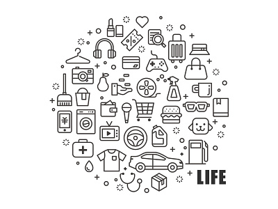 Icons icons illustrator life