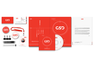 GSD VI Stationary Items design development graphic identity japan red software stationary vi visual