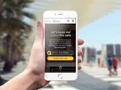 Safer Internet Day event internet minimal mobile online singapore ui ux web design website