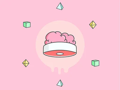 Braaains brains head pink shapes
