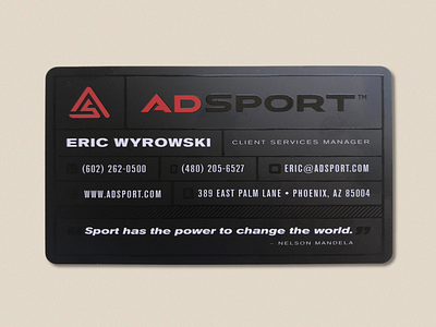 AdSport Business Card Design branding business card business card design identity design