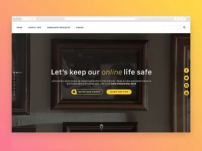 Safer Internet Day design event minimal singapore technology ui ux web webdesign website